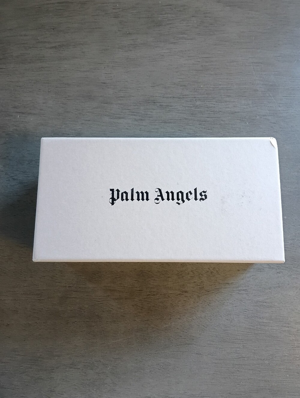 Palm Angels Volcan White Frame Mirrored Green Lenses Rectangle Sunglasses NWT